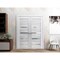 Sartodoors Solid French Double Doors 48 x 96in, Quadro 4445 Nordic White W/ Frosted Glass QUADRO4445DD-NOR-4896 - alternate 10